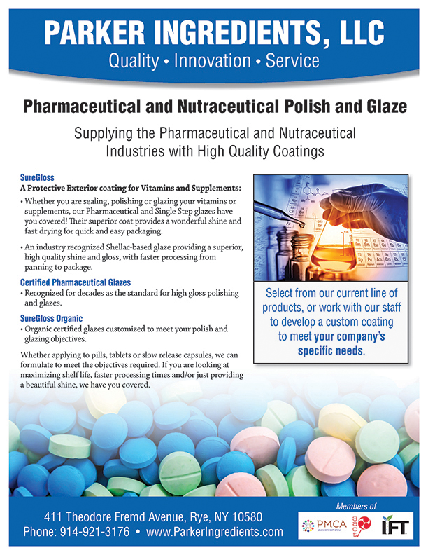 Parker Ingredients Pharma One Sheet